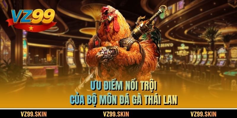 Ưu điểm nổi trội của bộ môn đá gà Thái Lan
